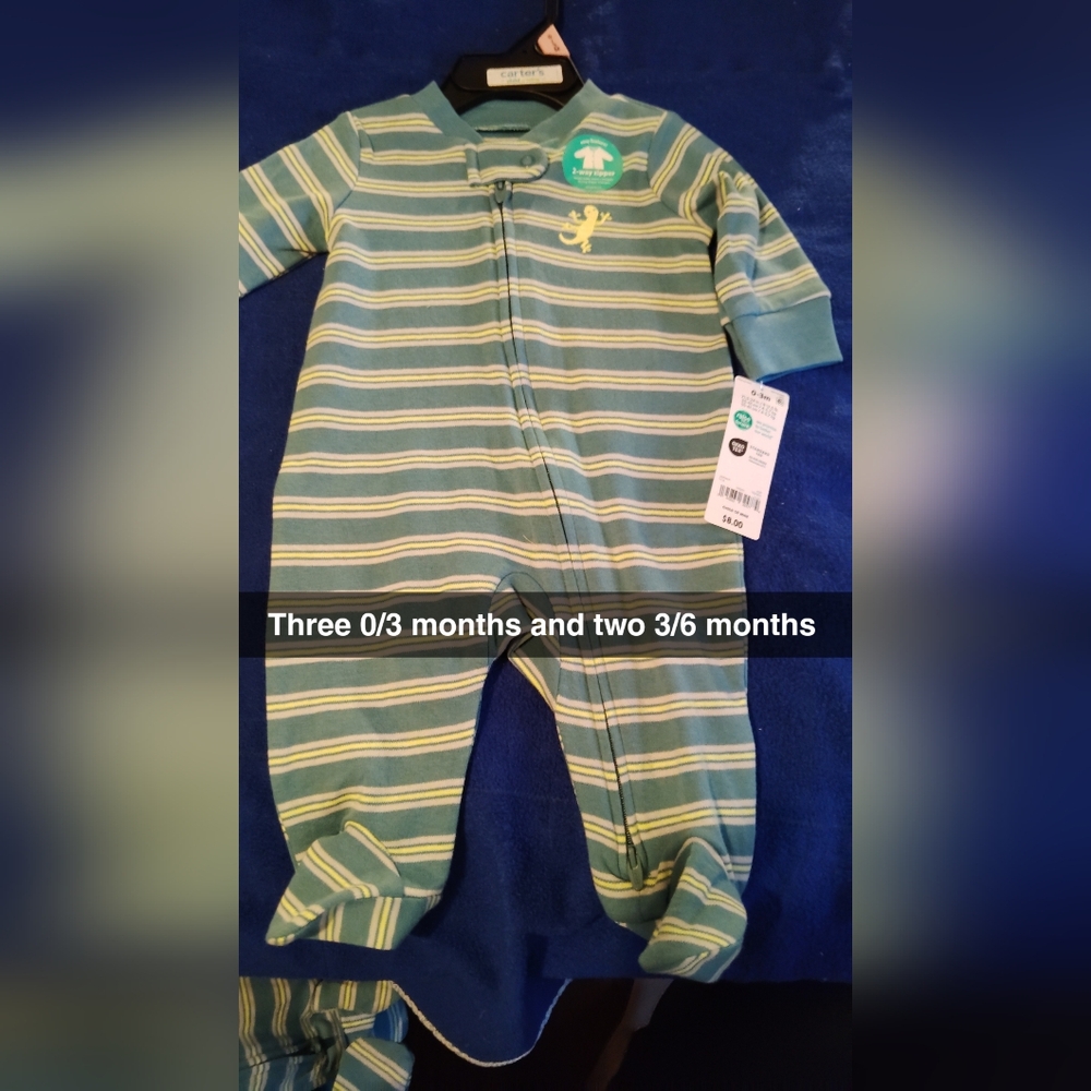 Carter outfit a few sizes